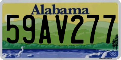 AL license plate 59AV277