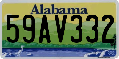 AL license plate 59AV332