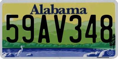 AL license plate 59AV348