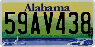 AL license plate 59AV438