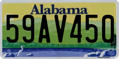 AL license plate 59AV450