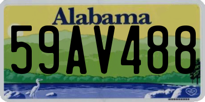 AL license plate 59AV488