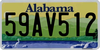 AL license plate 59AV512