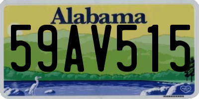 AL license plate 59AV515