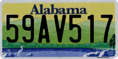 AL license plate 59AV517