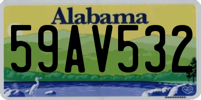 AL license plate 59AV532