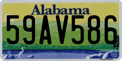 AL license plate 59AV586
