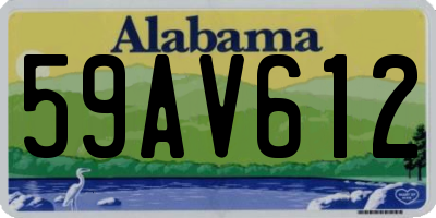 AL license plate 59AV612