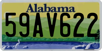 AL license plate 59AV622