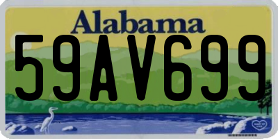 AL license plate 59AV699