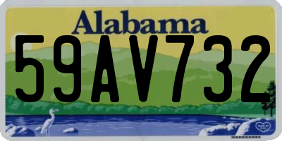 AL license plate 59AV732