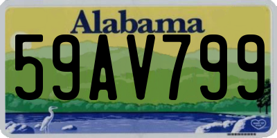 AL license plate 59AV799