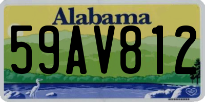 AL license plate 59AV812