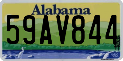 AL license plate 59AV844