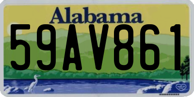 AL license plate 59AV861