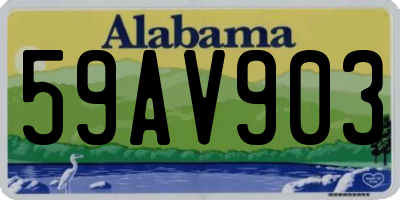 AL license plate 59AV903