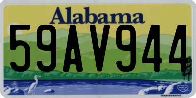 AL license plate 59AV944
