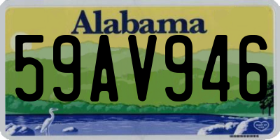 AL license plate 59AV946