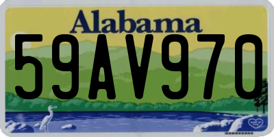 AL license plate 59AV970
