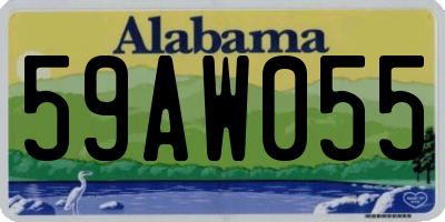 AL license plate 59AW055
