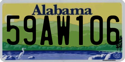 AL license plate 59AW106