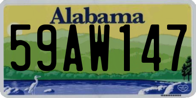 AL license plate 59AW147