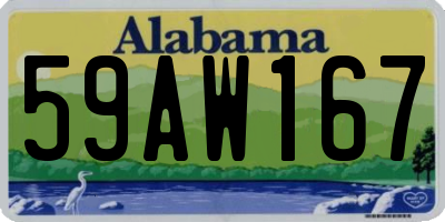 AL license plate 59AW167