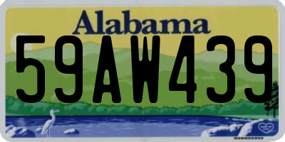 AL license plate 59AW439