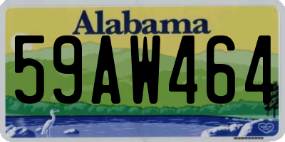 AL license plate 59AW464