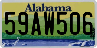 AL license plate 59AW506
