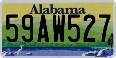 AL license plate 59AW527