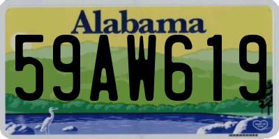 AL license plate 59AW619