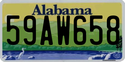 AL license plate 59AW658