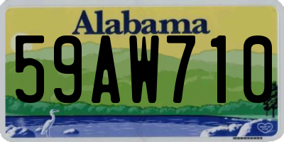 AL license plate 59AW710