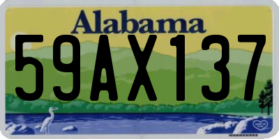 AL license plate 59AX137