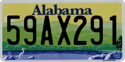 AL license plate 59AX291