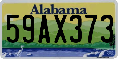 AL license plate 59AX373