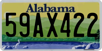 AL license plate 59AX422