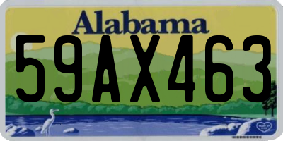 AL license plate 59AX463