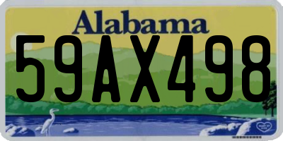 AL license plate 59AX498
