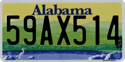 AL license plate 59AX514
