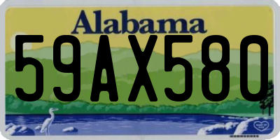 AL license plate 59AX580