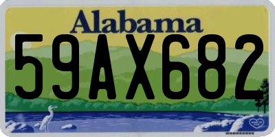 AL license plate 59AX682
