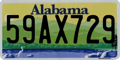 AL license plate 59AX729