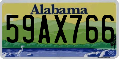 AL license plate 59AX766