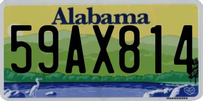AL license plate 59AX814