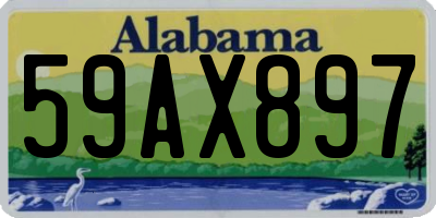 AL license plate 59AX897