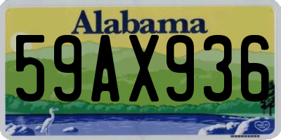 AL license plate 59AX936
