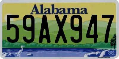 AL license plate 59AX947