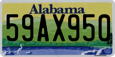 AL license plate 59AX950